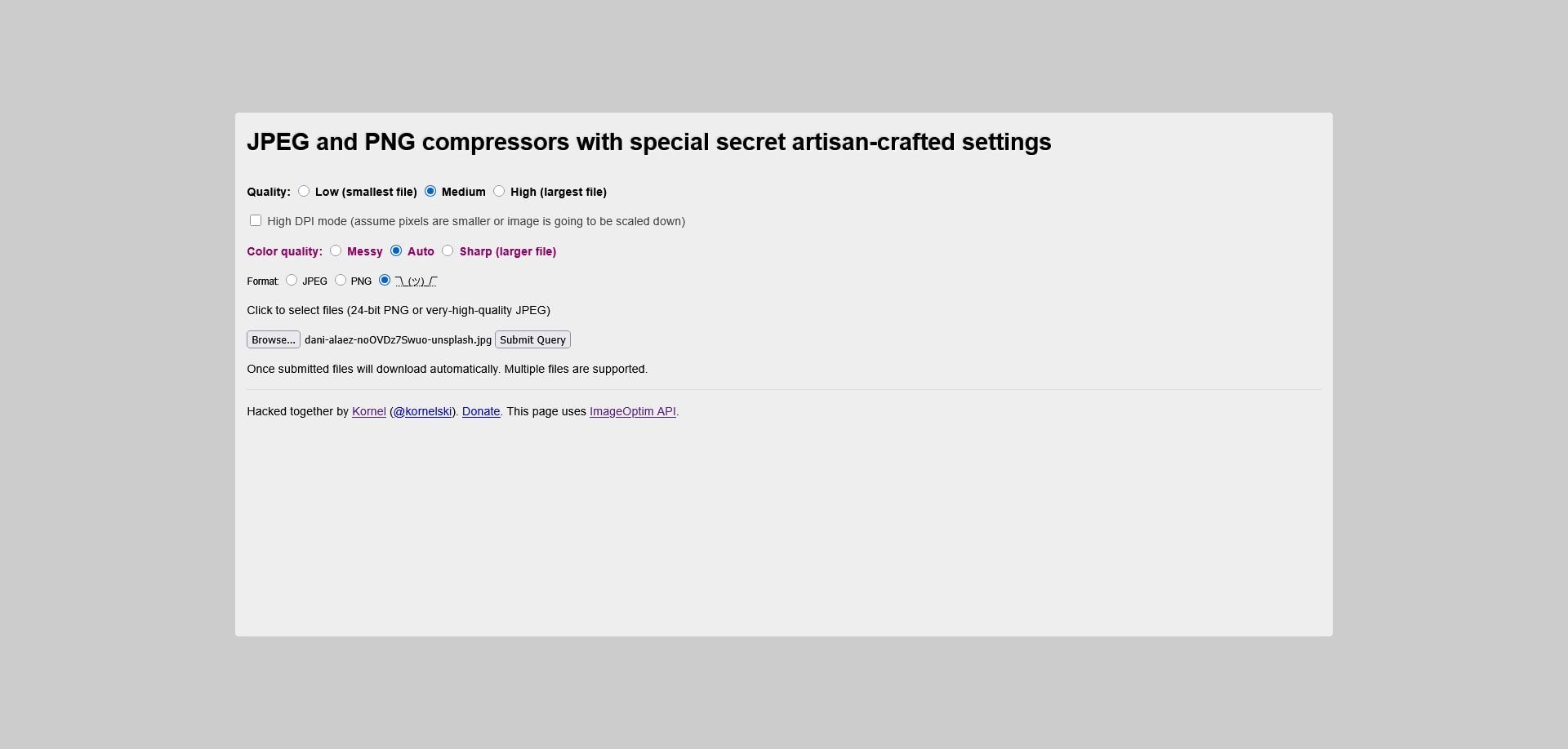 ابزار آنلاین Imageoptim Online برای فشرده‌سازی تصاویر