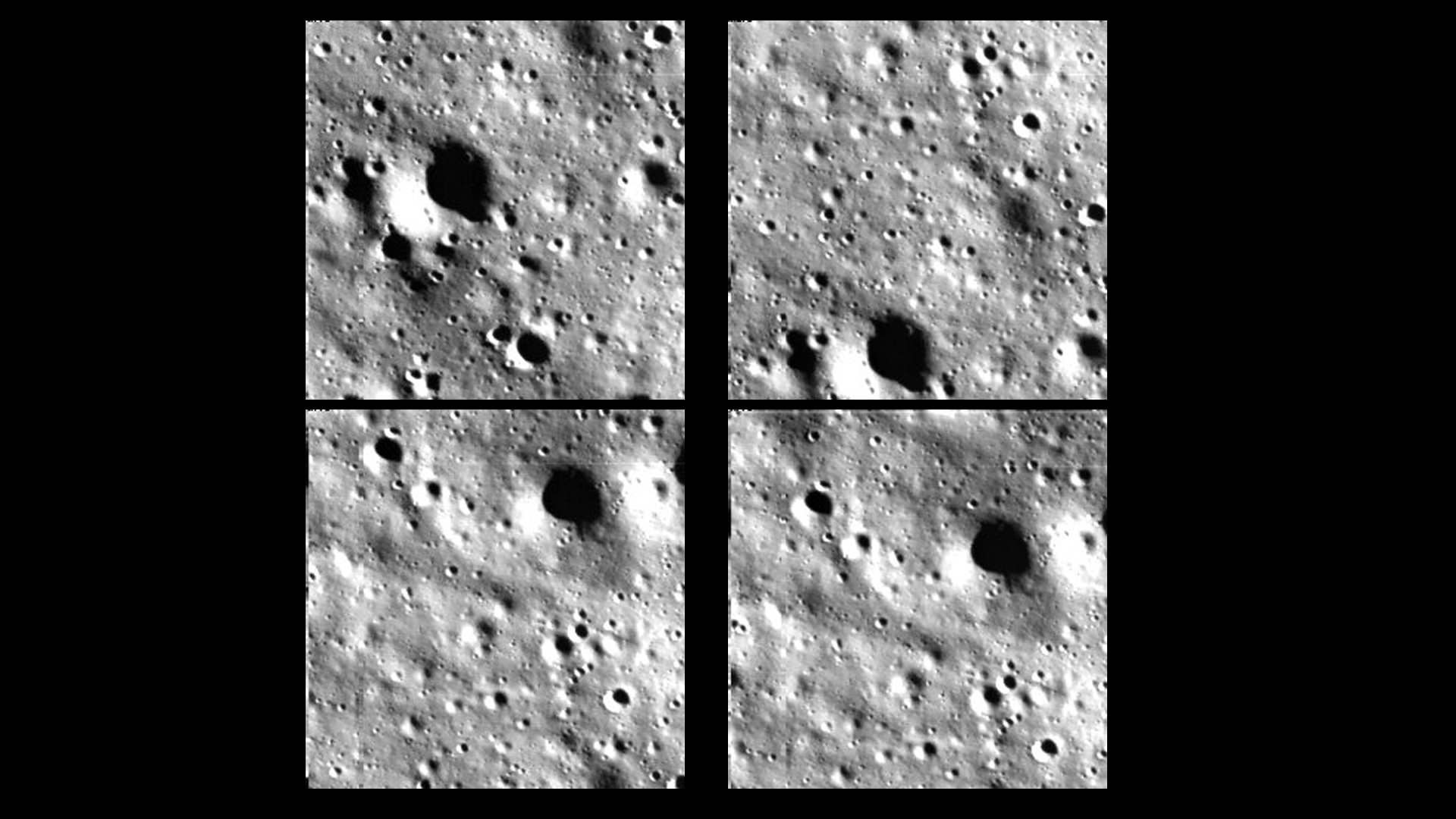 تصاویر سطح ماه از نگاه فضاپیمای چاندرایان ۳