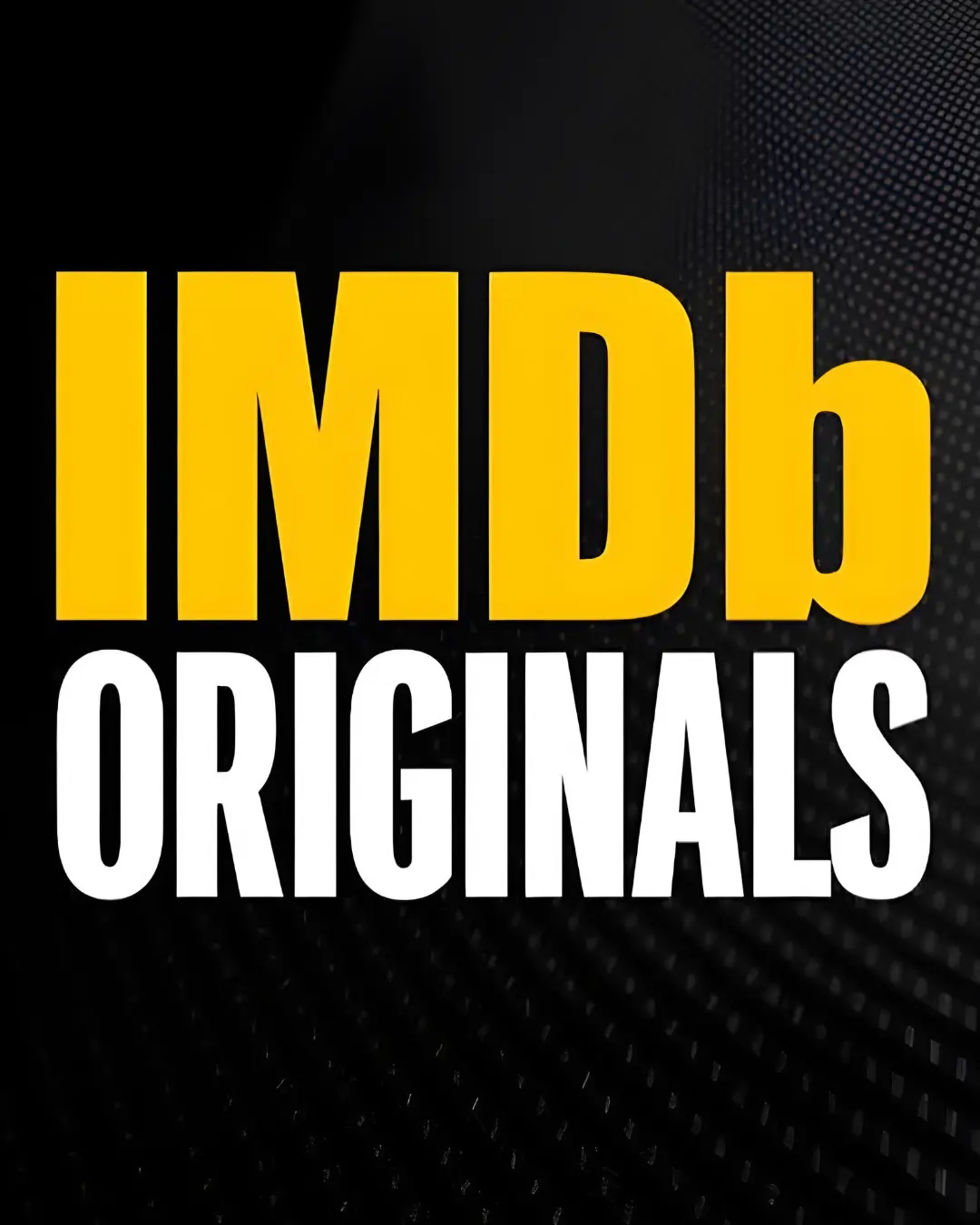 لوگوی زرد و سفید IMDb (Internet Movie Database) Originals روی پس‌زمینه مشکی