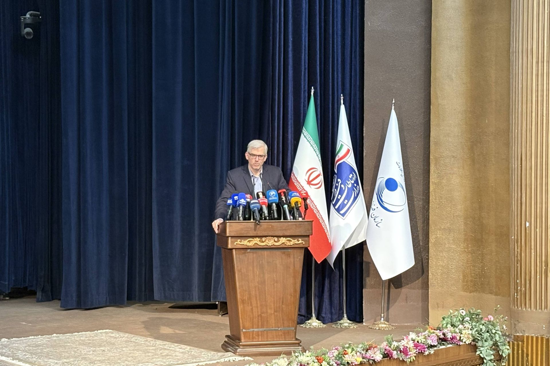 حسن سالاریه، رئیس سازمان فضایی ایران در روز فناوری فضایی