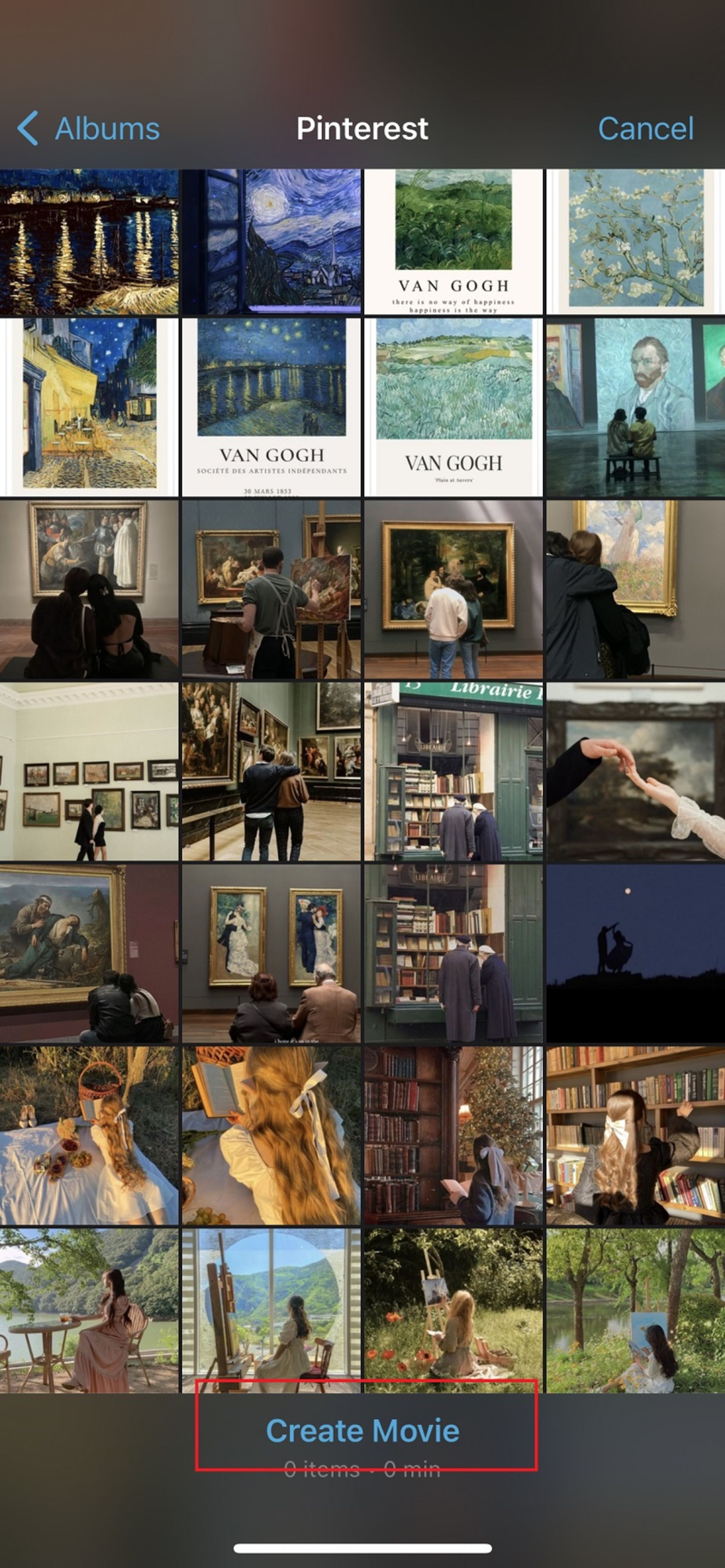 آموزش ساخت ویدیو کلیپ با عکس های گوشی در آیفون - iMovie