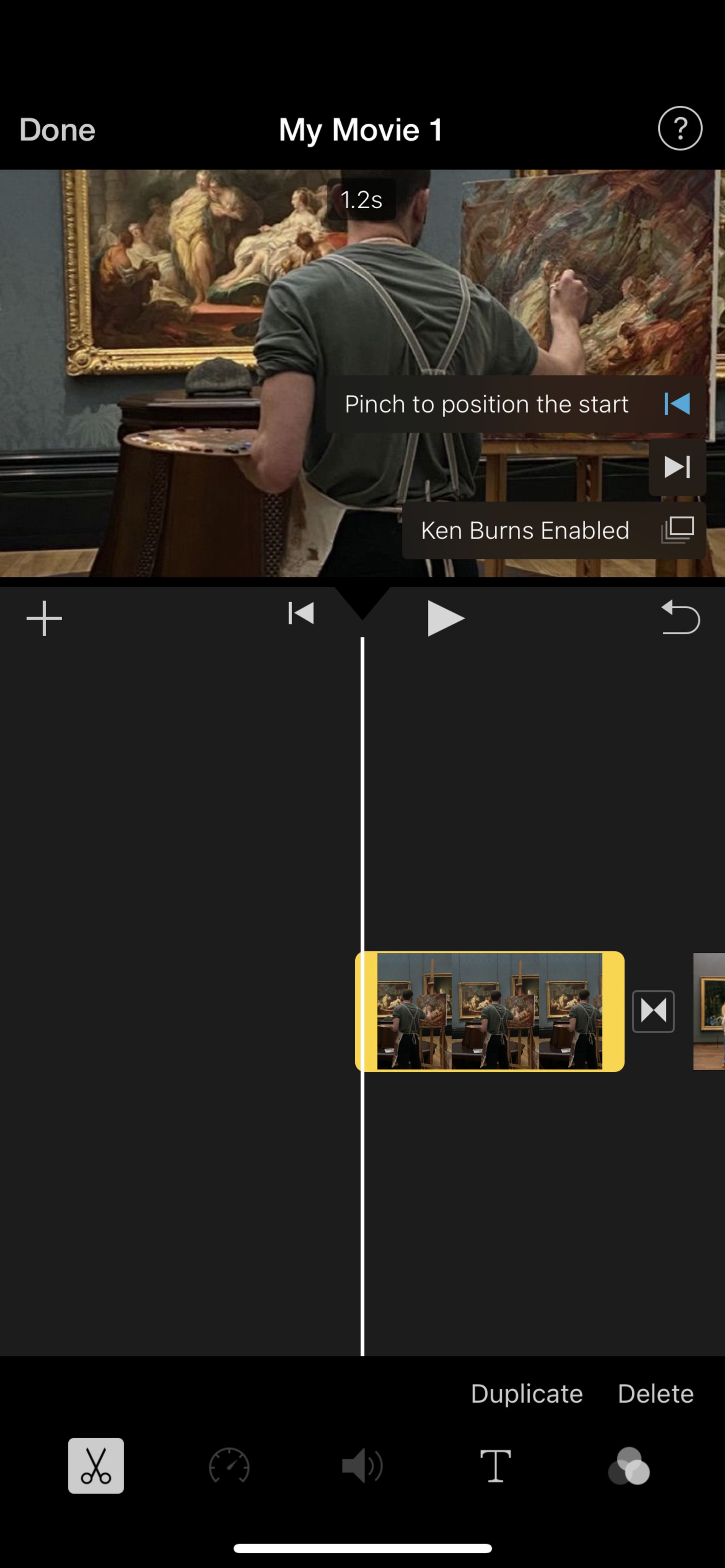آموزش ساخت ویدیو کلیپ با عکس های گوشی در آیفون - iMovie