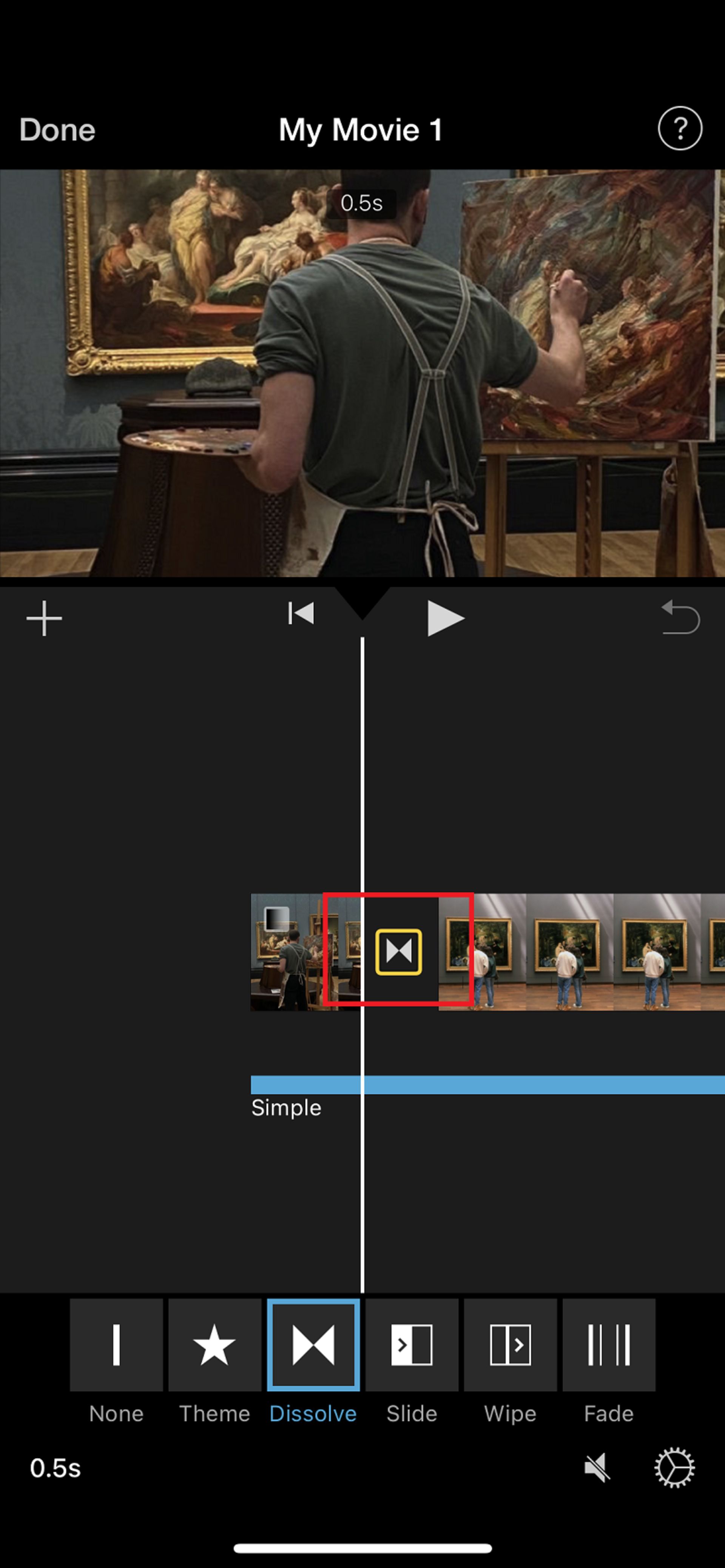 آموزش ساخت ویدیو کلیپ با عکس های گوشی در آیفون - iMovie
