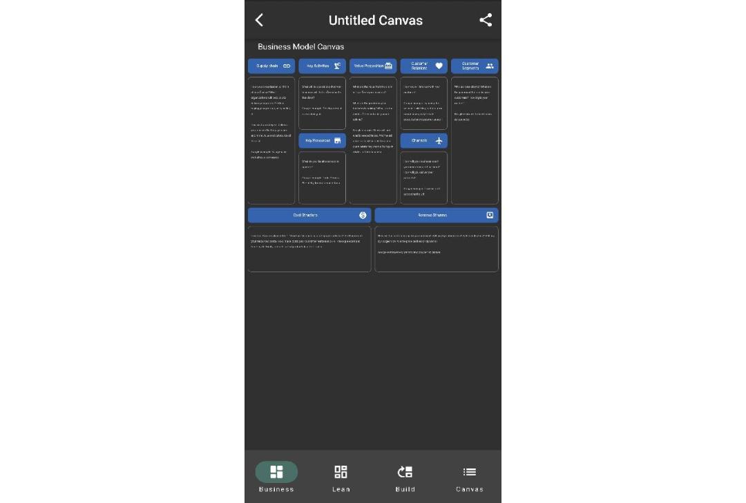 اپلیکیشن طراحی بوم کسب و کار incaview