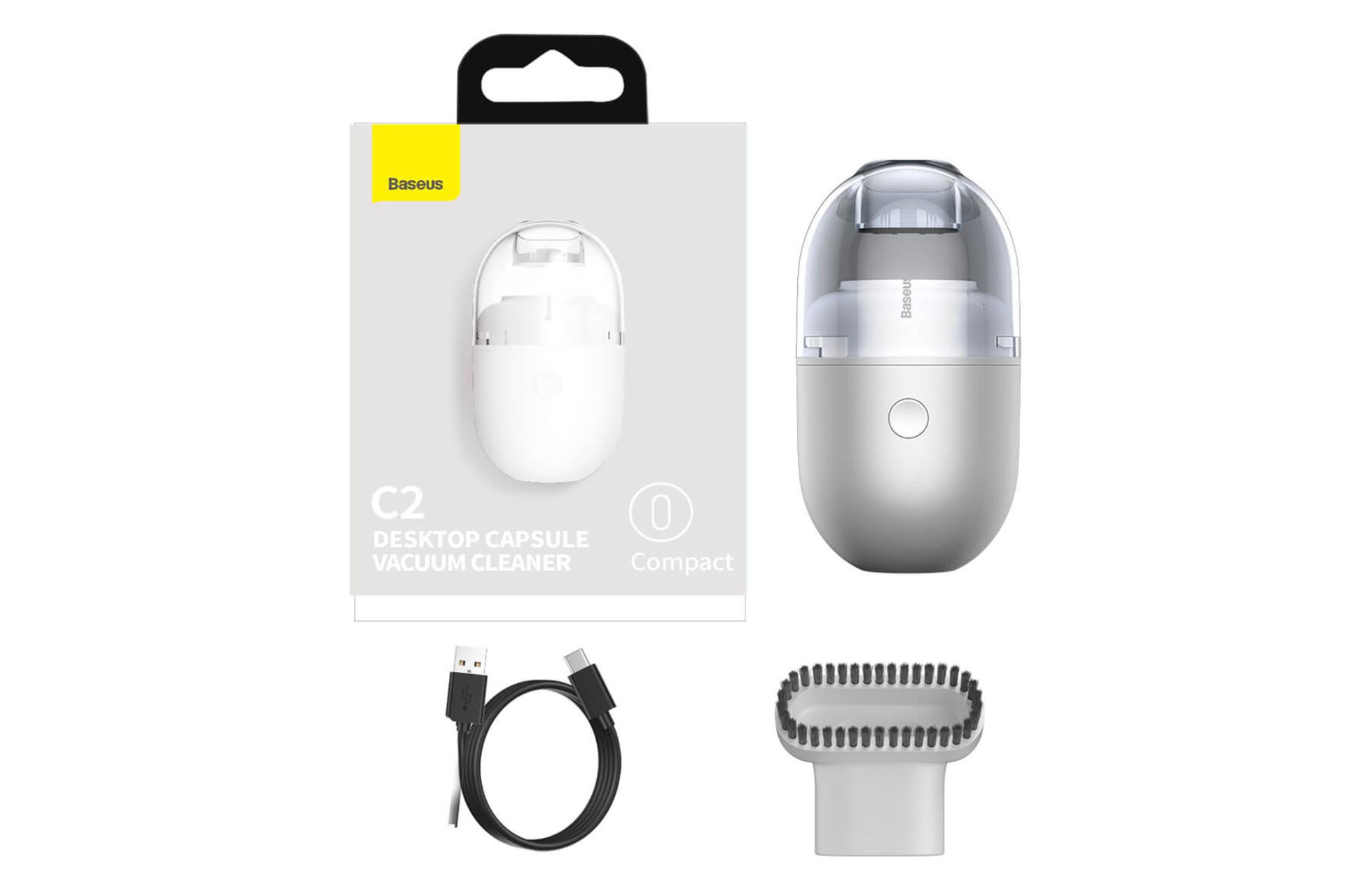اقلام همراه جارو شارژی باسئوس مدل CRXCQC2-01 Desktop Vacuum Cleaner