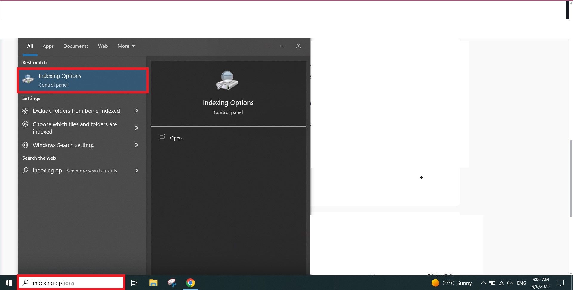  ایندکسینگ ویندوز
