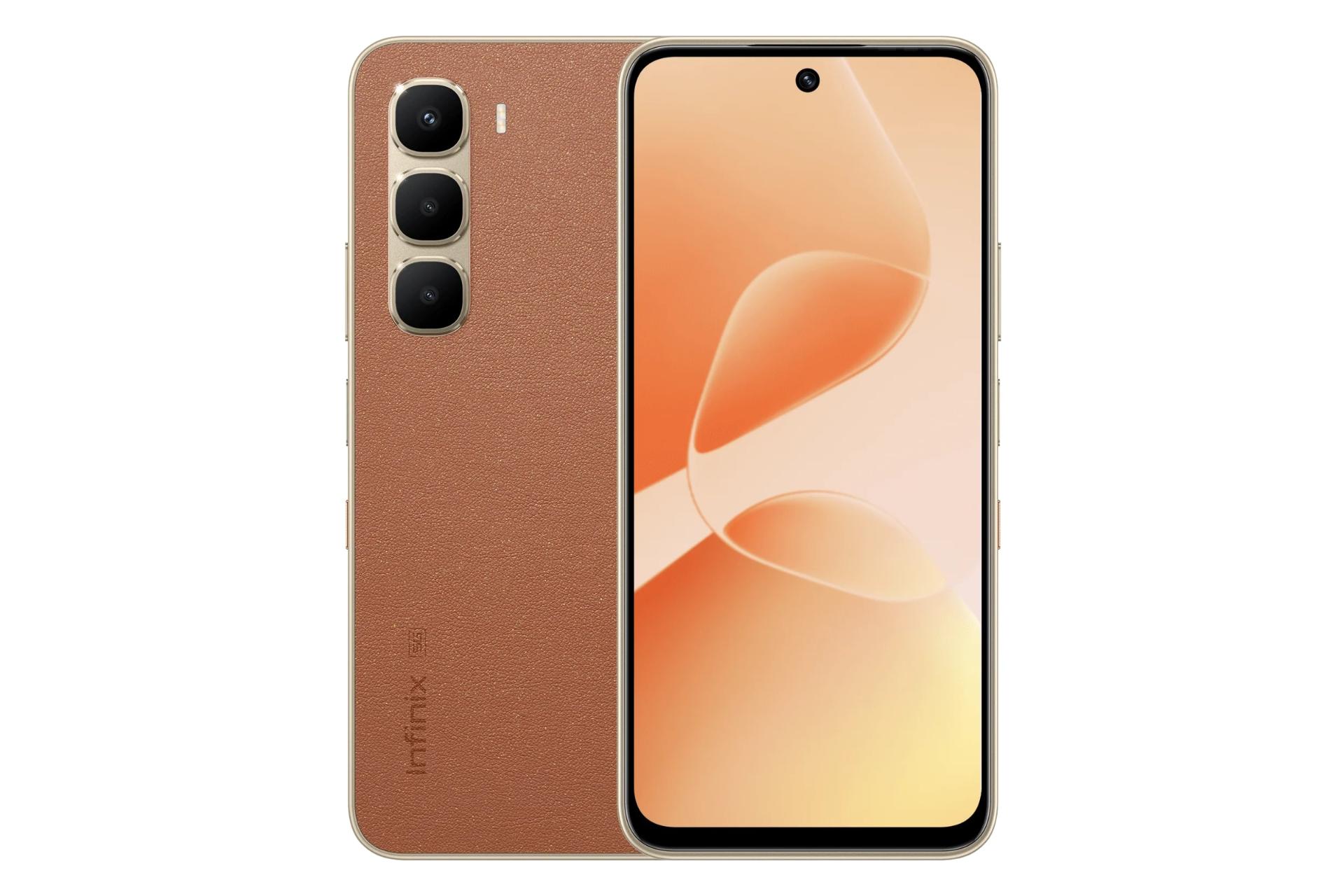مرجع متخصصين ايران پنل جلو و پشت موبايل موبايل اينفينيكس Infinix Hot 60 قهوه اي
