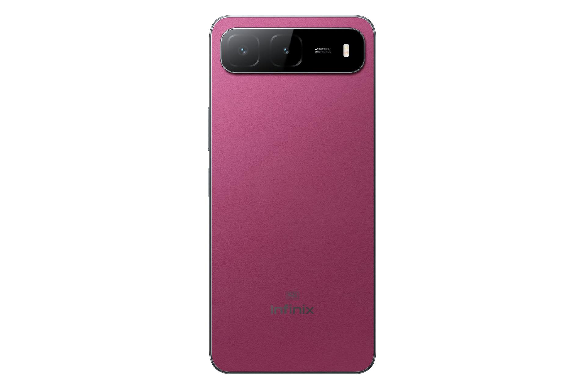 پنل پشت و چینش دوربین گوشی موبایل Hot 60i اینفینیکس 5G قرمز / Infinix Hot 60i 5G