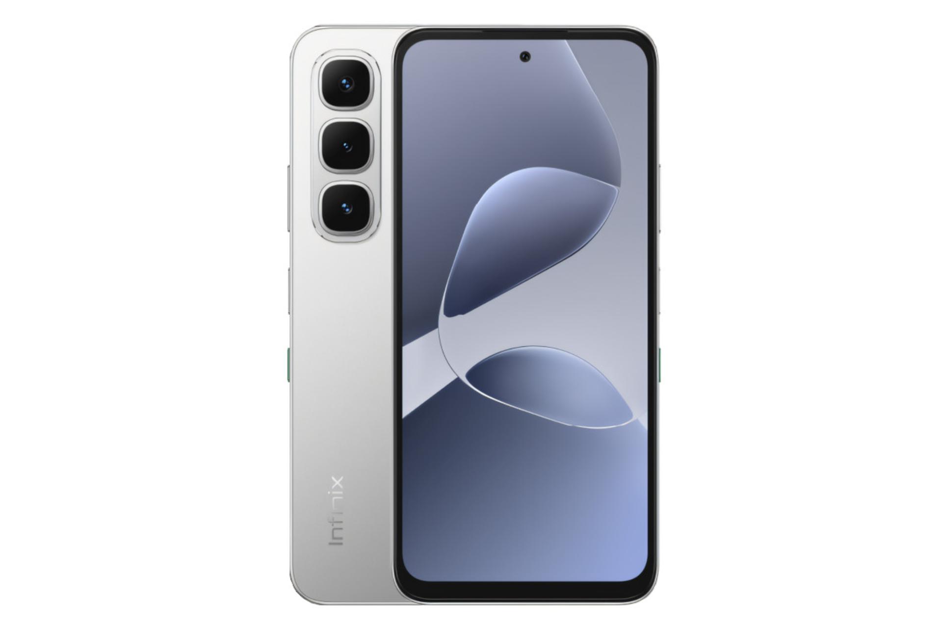 مرجع متخصصين ايران پنل جلو و پشت موبايل موبايل اينفينيكس Infinix Hot 60i نقره اي