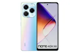 پنل جلو و پشت گوشی موبایل نوت 40X اینفینیکس 5G آبی روشن / Infinix Note 40X 5G