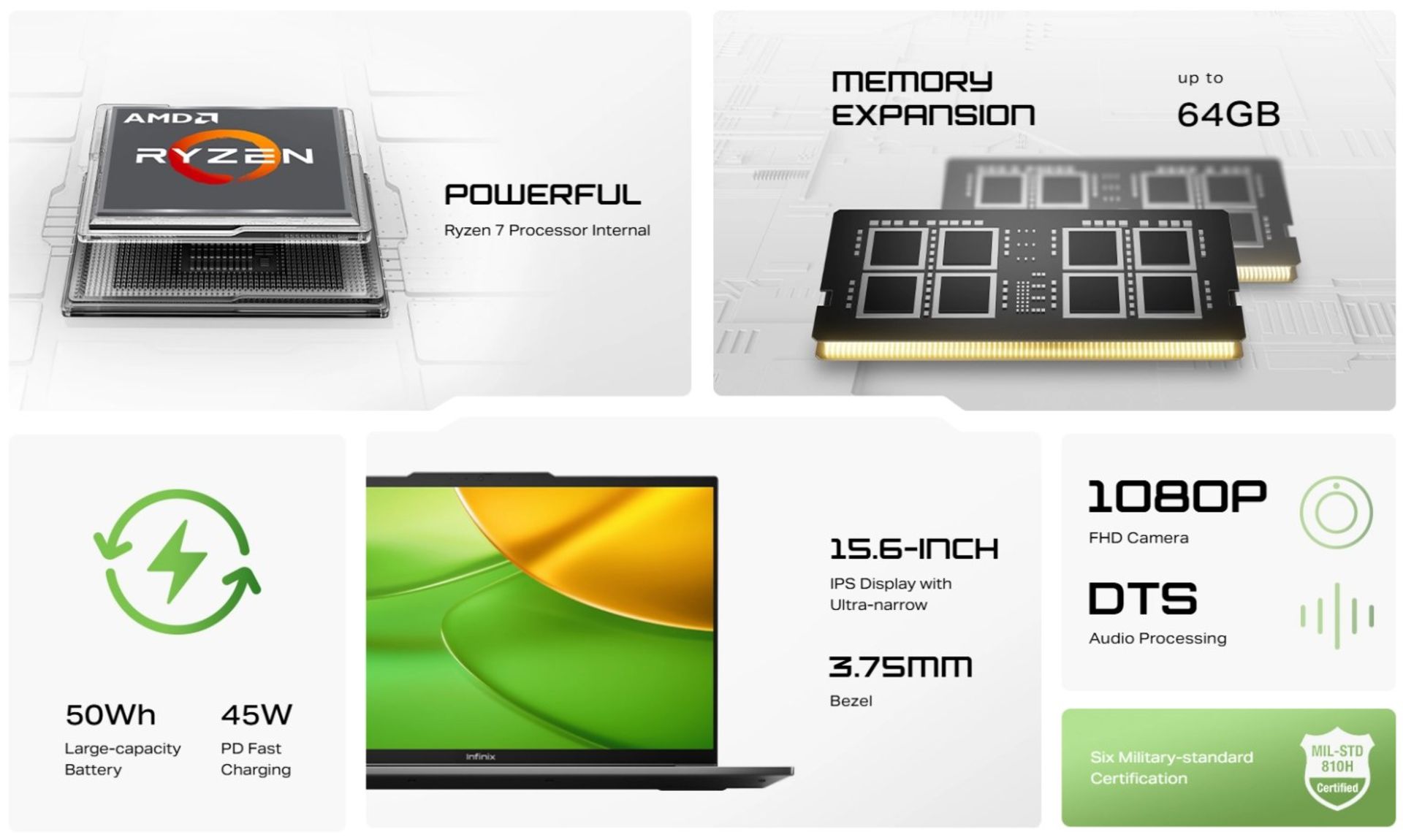 لپ‌تاپ اینفینیکس XBOOK B15