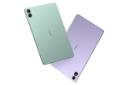 نمای پنل پشت تبلت XPAD 20 اینفینیکس / Infinix XPAD 20 با نمایش لوگو و دوربین پنل پشت رنگ‌های سبز و بنفش