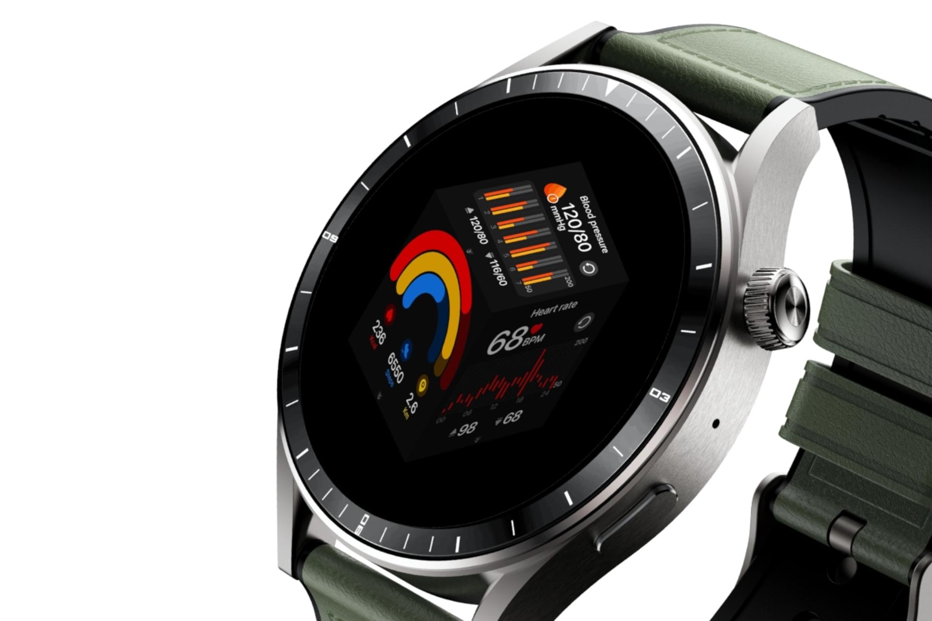 ساعت هوشمند اینفینیکس Infinix XWATCH N4 Pro نقره ای از نمای کناری