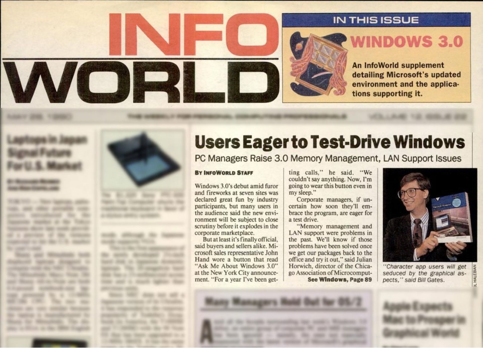 سرمقاله مجله InfoWorld در مورد ویندوز ۳