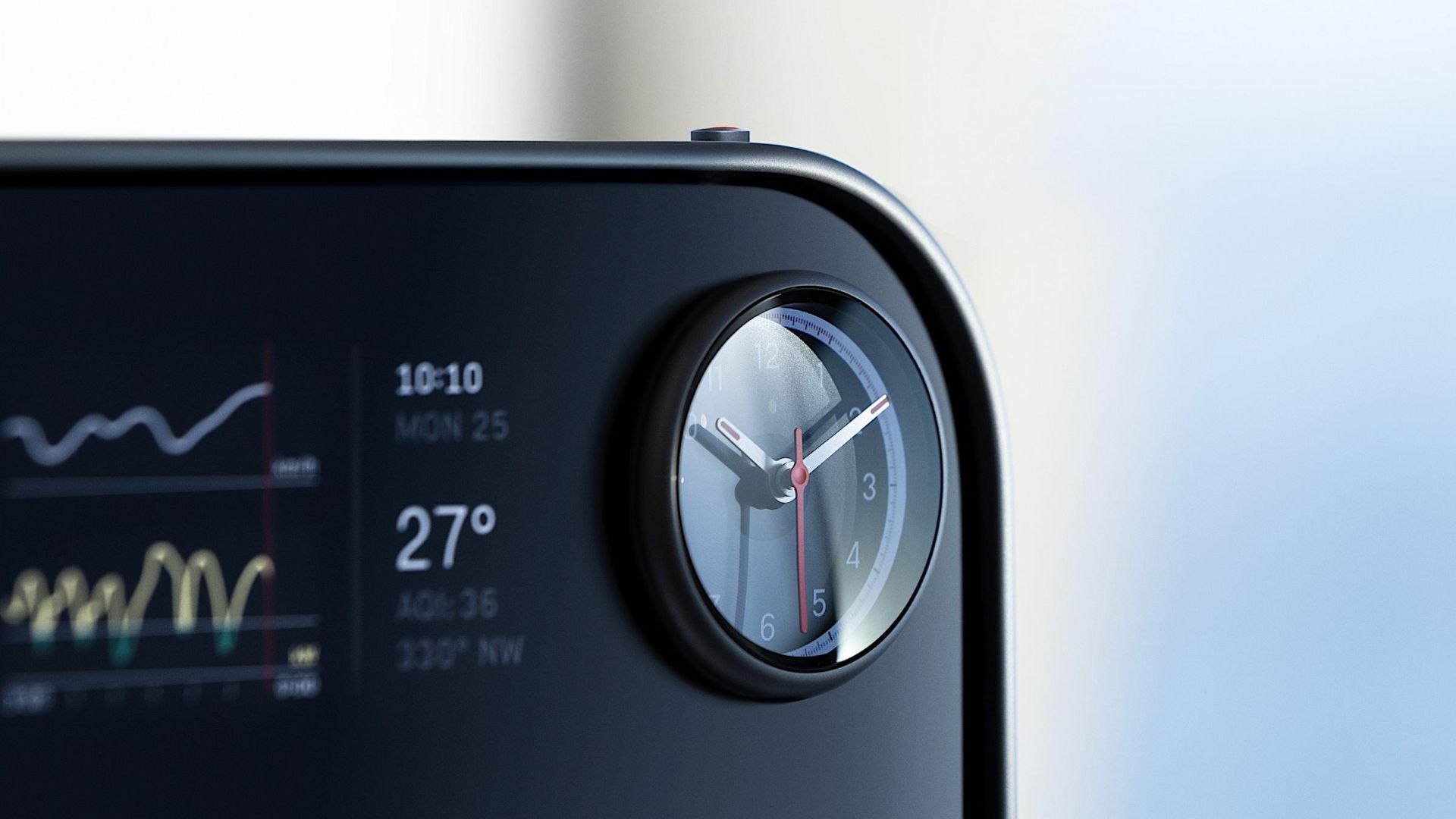 کلاستر شیشه‌ای در کابین داخلی خودروی فراری Luce