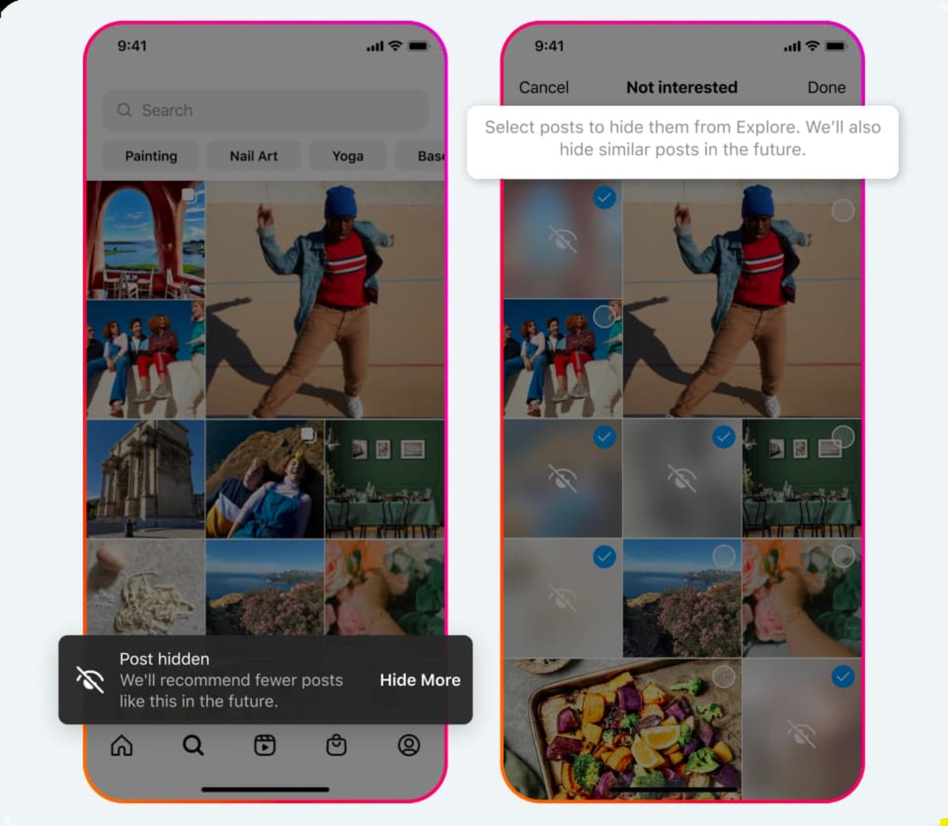 پست های مخفی شده در اکسپلور اینستاگرام Instagram