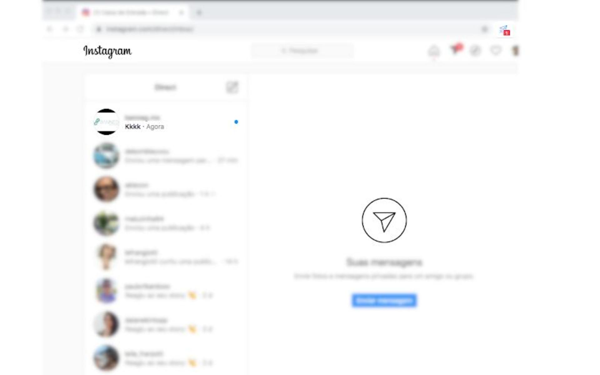 افزونه Notifications DM Instagram کروم