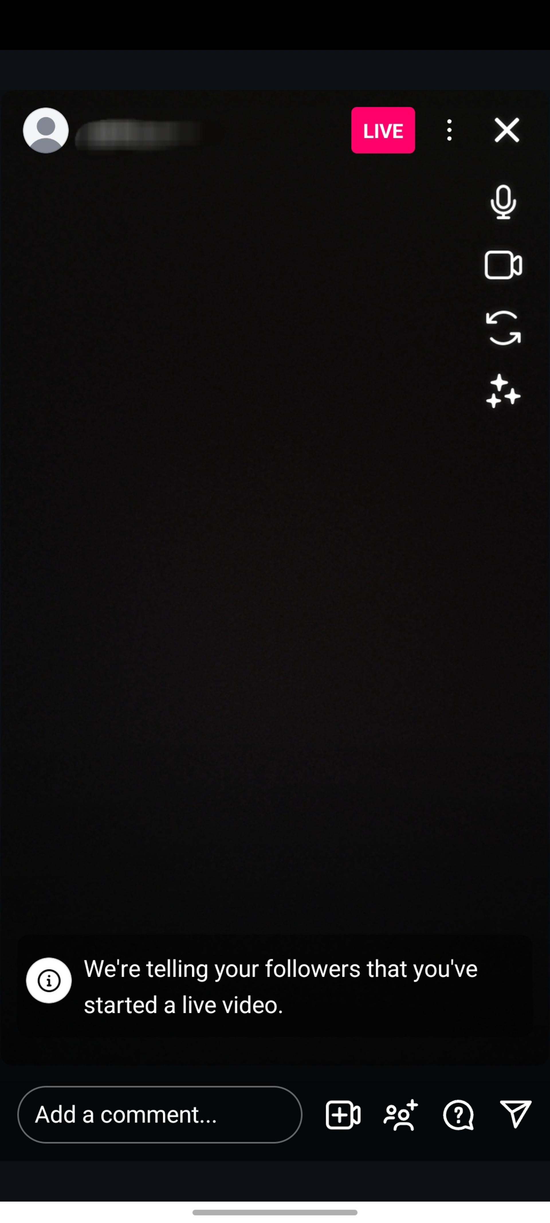 بستن کامنت لایو اینستاگرام