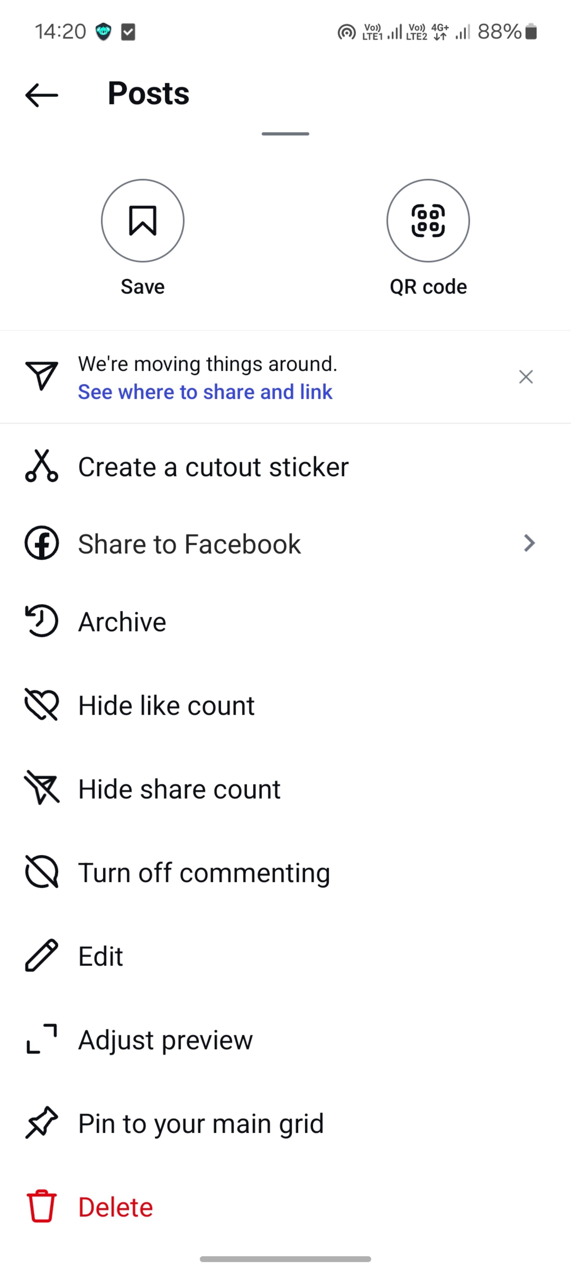 بستن کامنت پست اینستاگرام