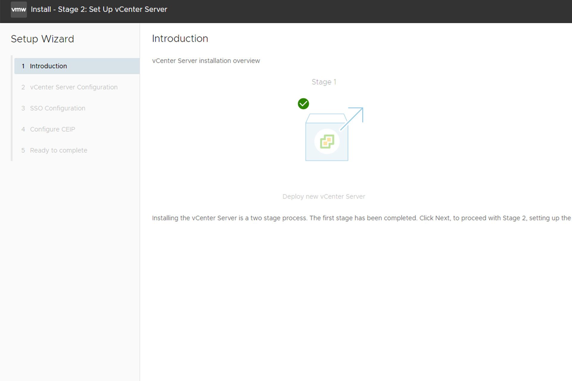 نصب VMware vCenter Server مرحله پانزدهم