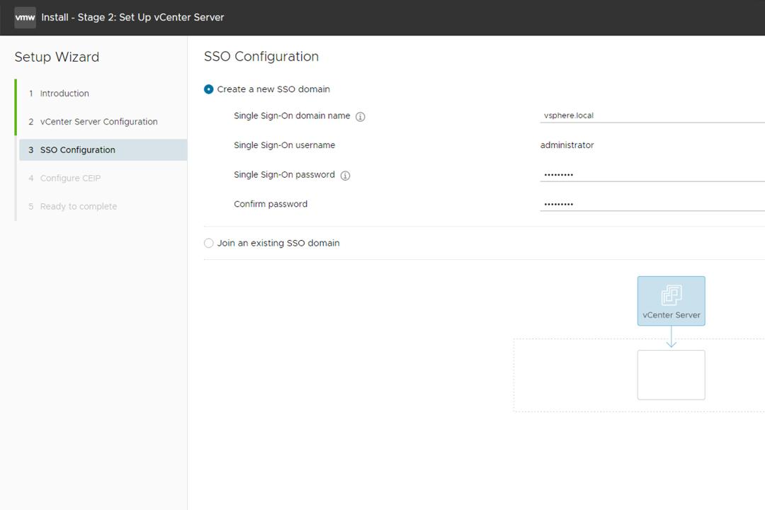 نصب VMware vCenter Server مرحله هفدهم