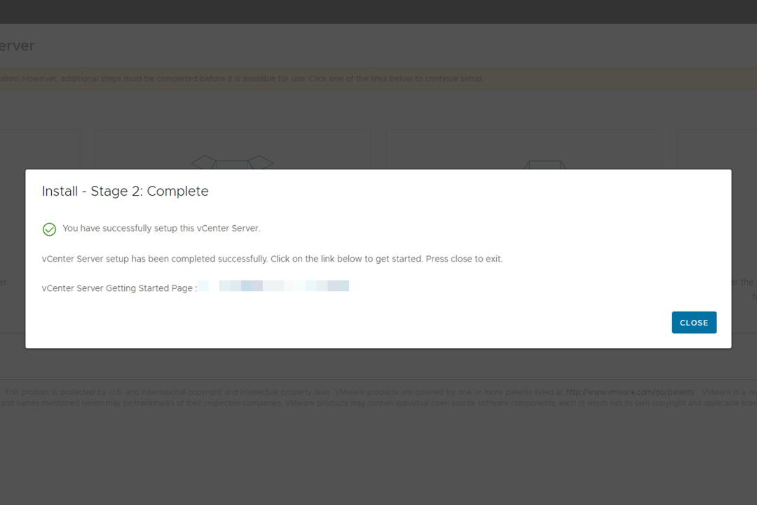 نصب VMware vCenter Server مرحله بیست و دوم