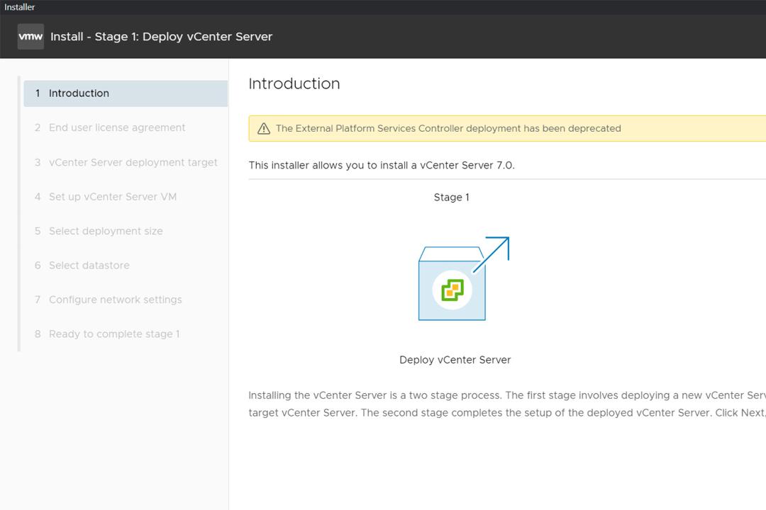 نصب VMware vCenter Server مرحله سوم