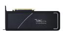 نمای بک‌پلیت کارت گرافیک اینتل آرک A750 با نمایش لوگو و کانکتور PCIe