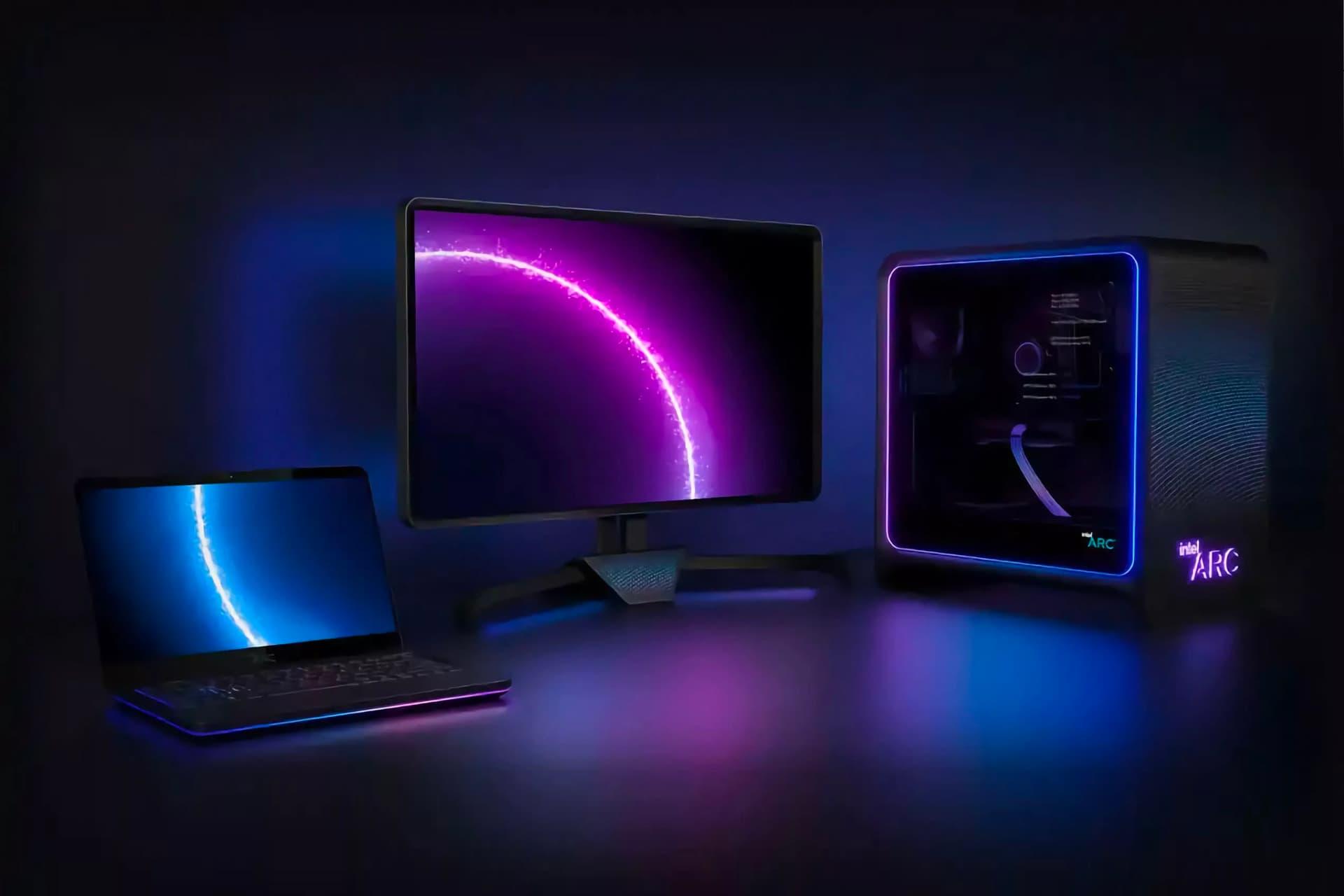 کامپیوتر و لپ تاپ و مانیتور با پردازنده گرافیکی اینتل آرک Intel Arc