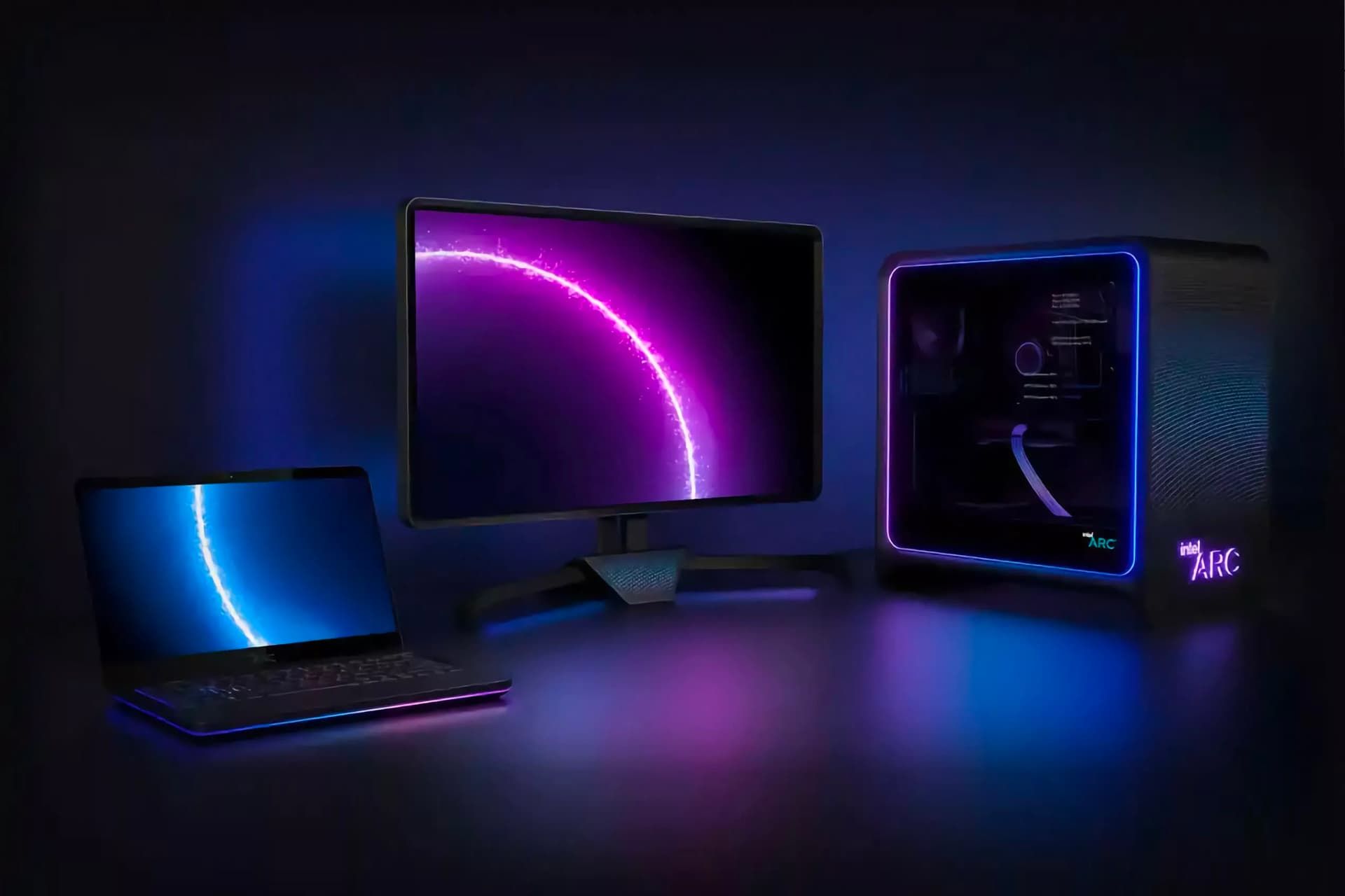 کامپیوتر و لپ تاپ و مانیتور با پردازنده گرافیکی اینتل آرک Intel Arc