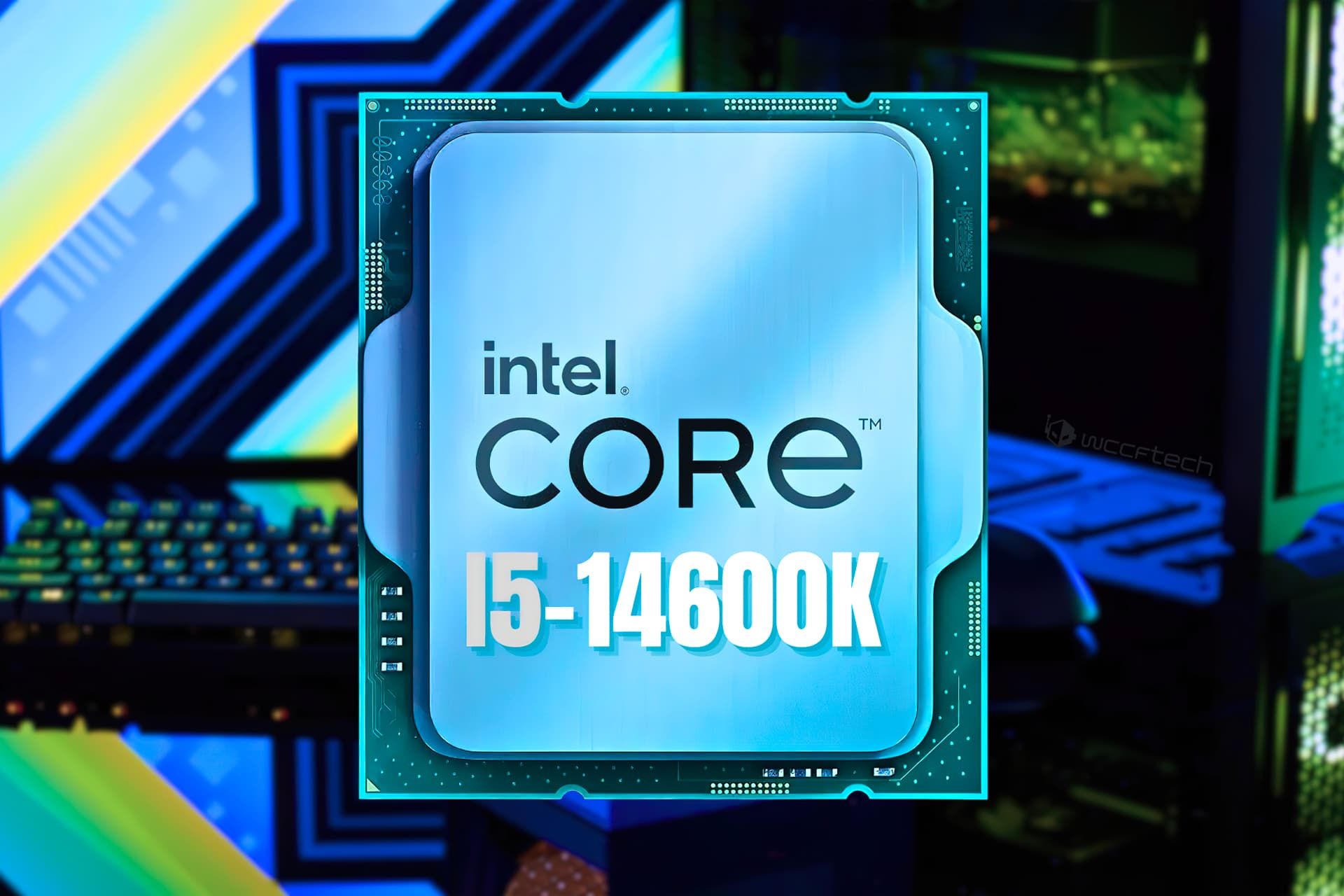 پردازنده Intel 14600K از نمای جلو رندر غیررسمی