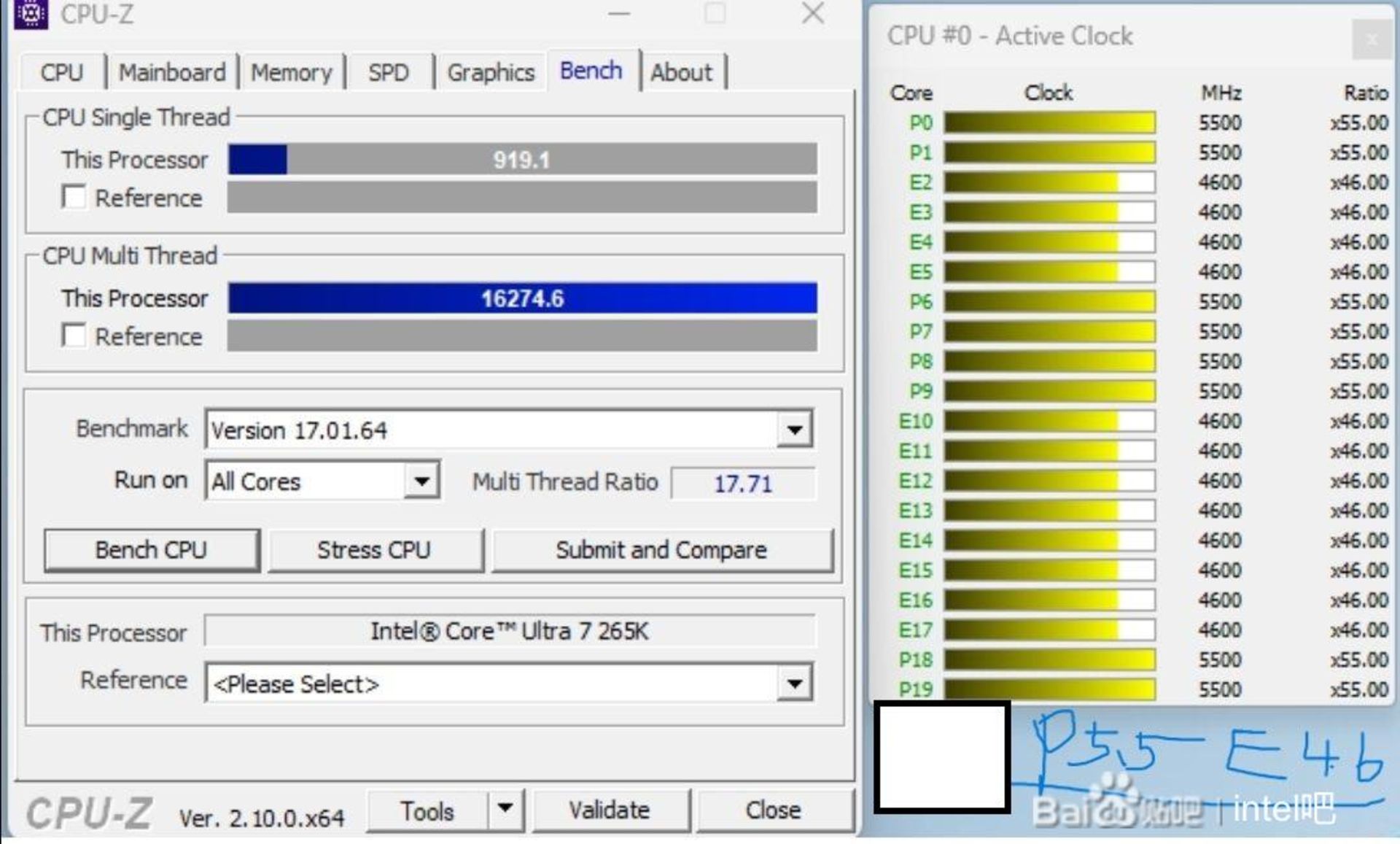 نتایج بنچمارک نرم افزار cpu-z