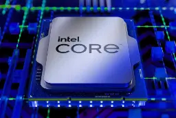 پردازنده اینتل CPU دسکتاپ روی مادربرد آبی