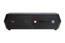 پنل جلوی کامپیوتر کوچک NUC 12 Enthusiast Kit اینتل با تمرکز روی درگاه‌ها در حالت افقی