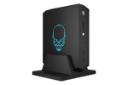 پنل سمت چپ کامپیوتر کوچک NUC 12 Enthusiast Kit اینتل و نمایش حالت ایستاده و تمرکز روی لوگو
