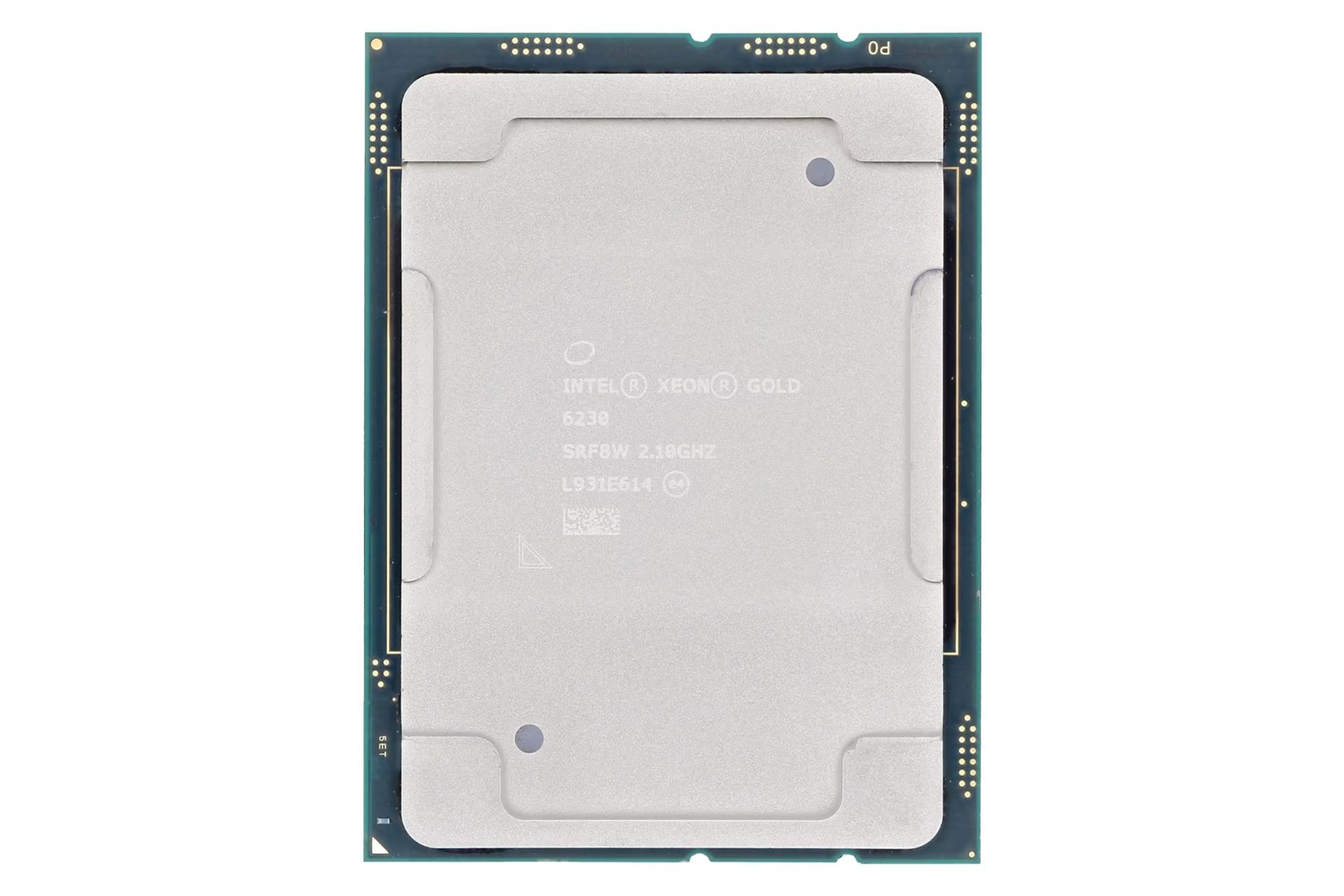 نمای IHS پردازنده اینتل Xeon Gold 6230