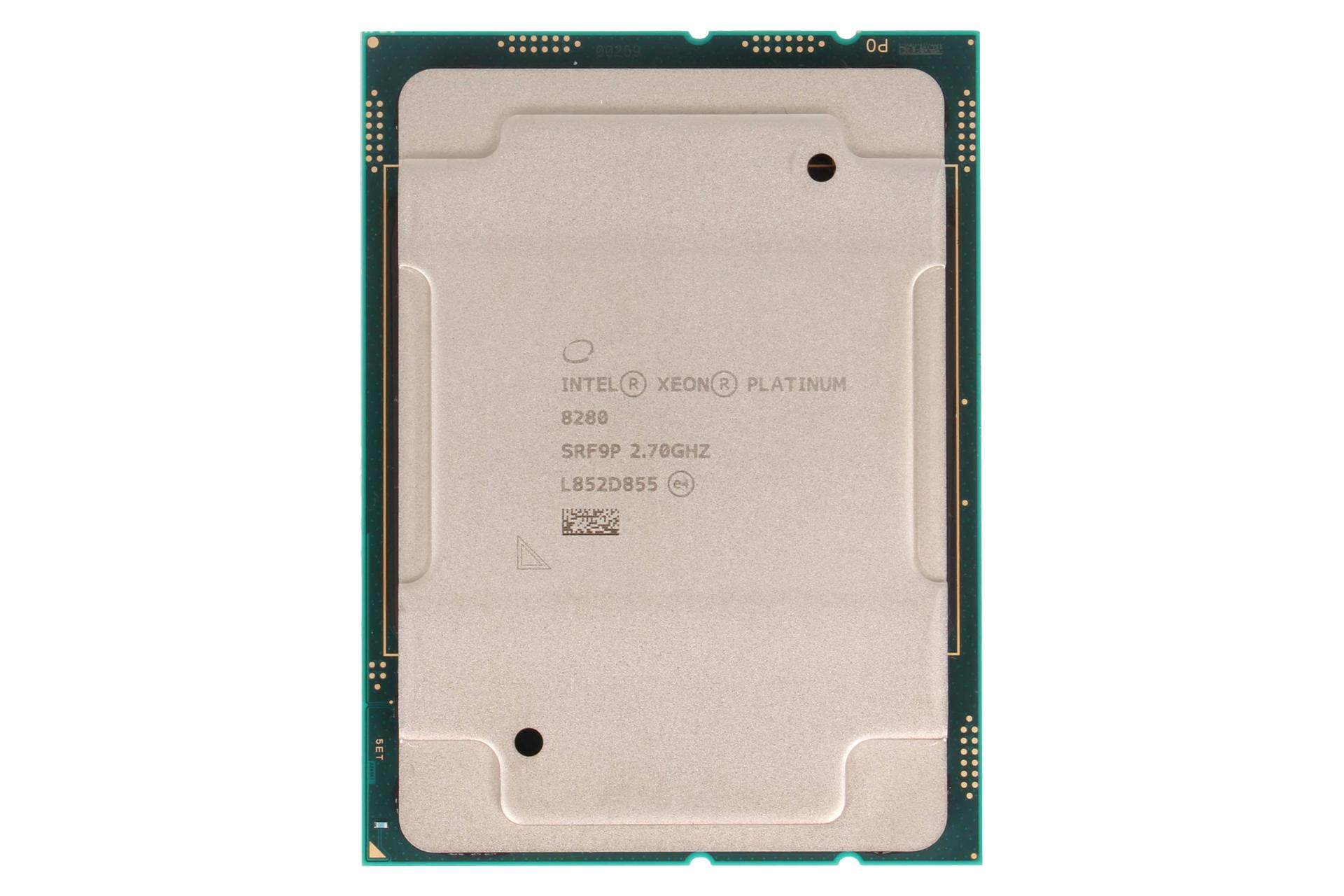 نمای IHS پردازنده اینتل Xeon Platinum 8280