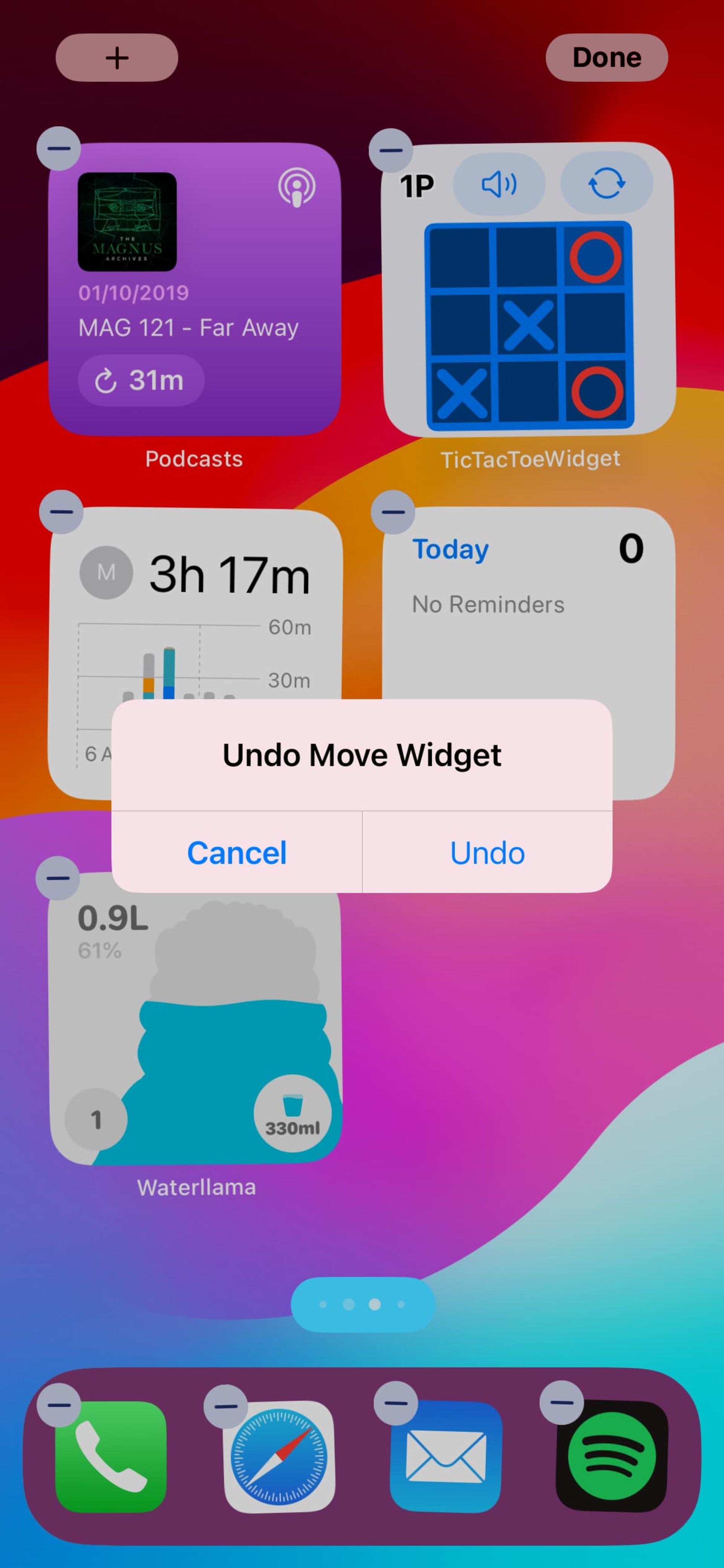 interactive widgets in ios 17