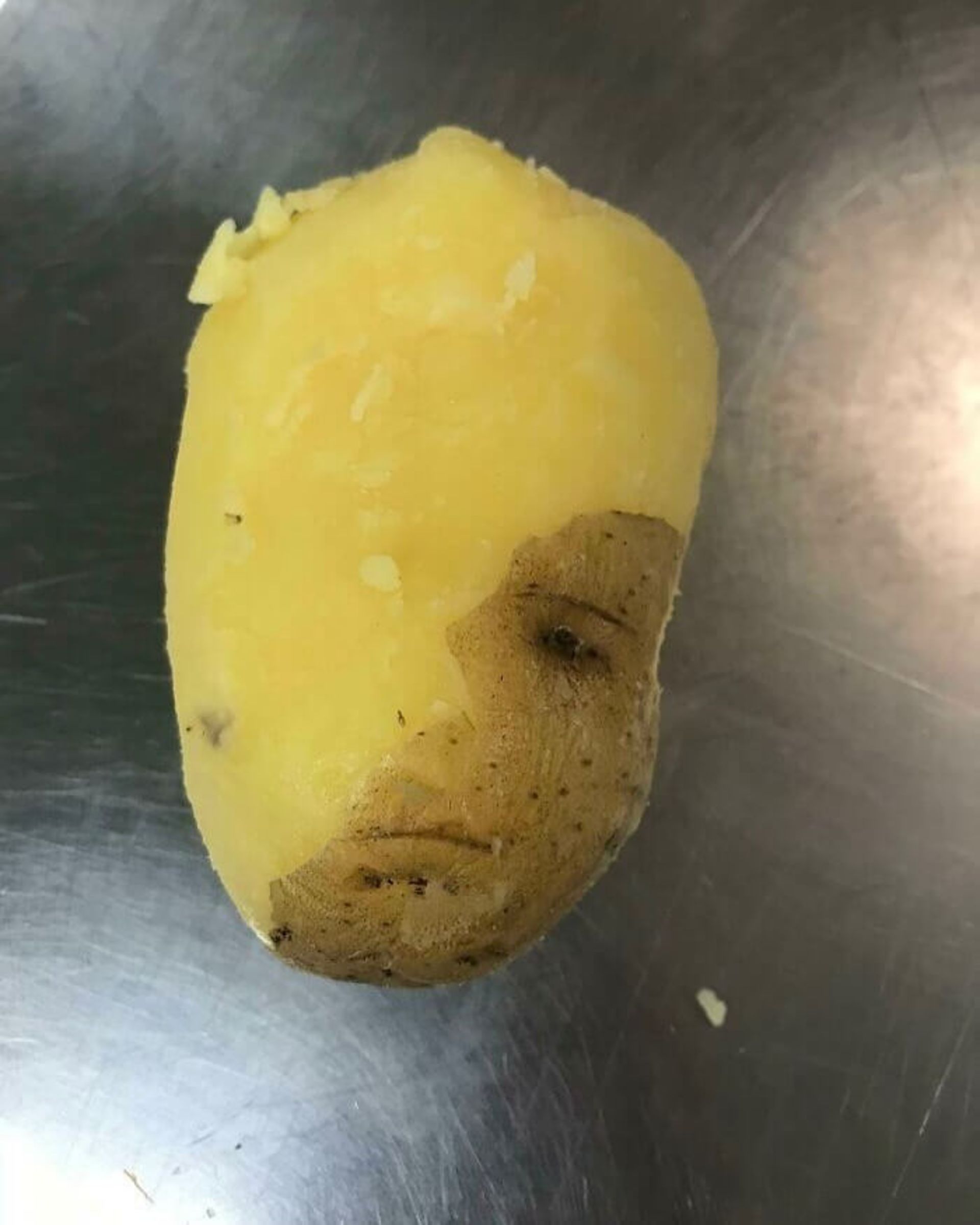 سیب زمینی شبیه به صورت انسان
