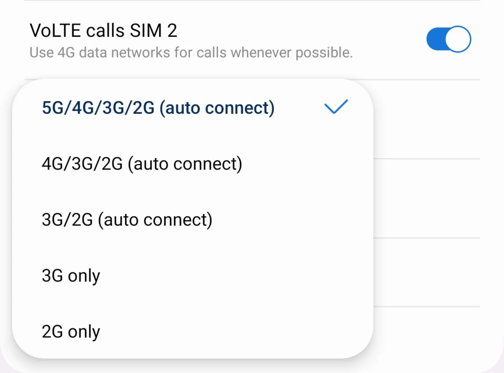 تنظیمات اتصال 4.5G