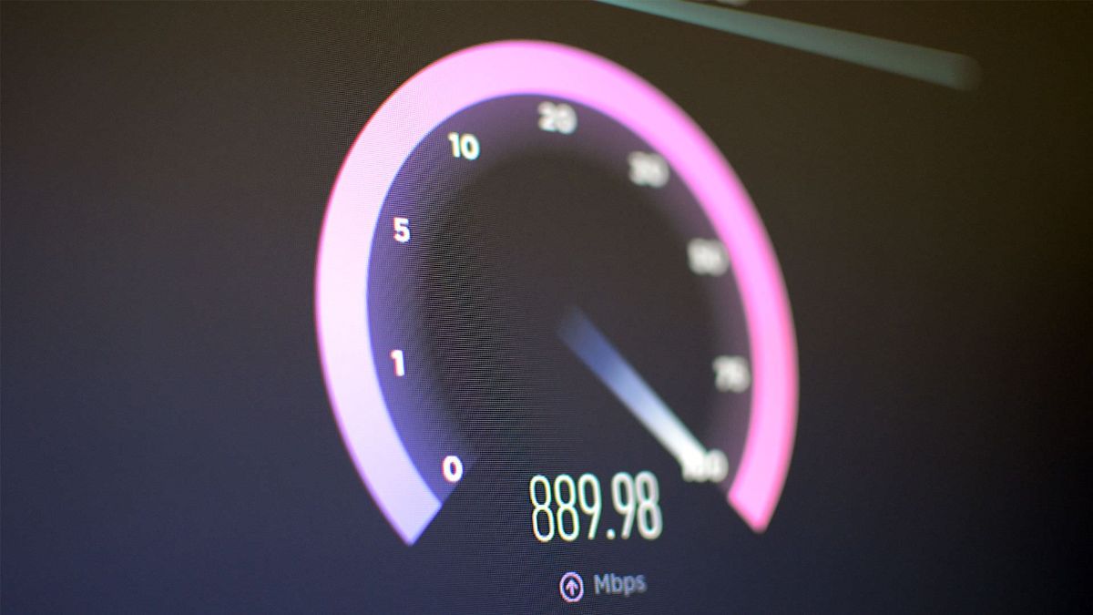 اسکرین شات تست سرعت اینترنت