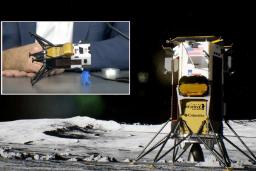 ماه‌نشین تاریخ‌ساز اودیسئوس روی ماه واژگون شده است
