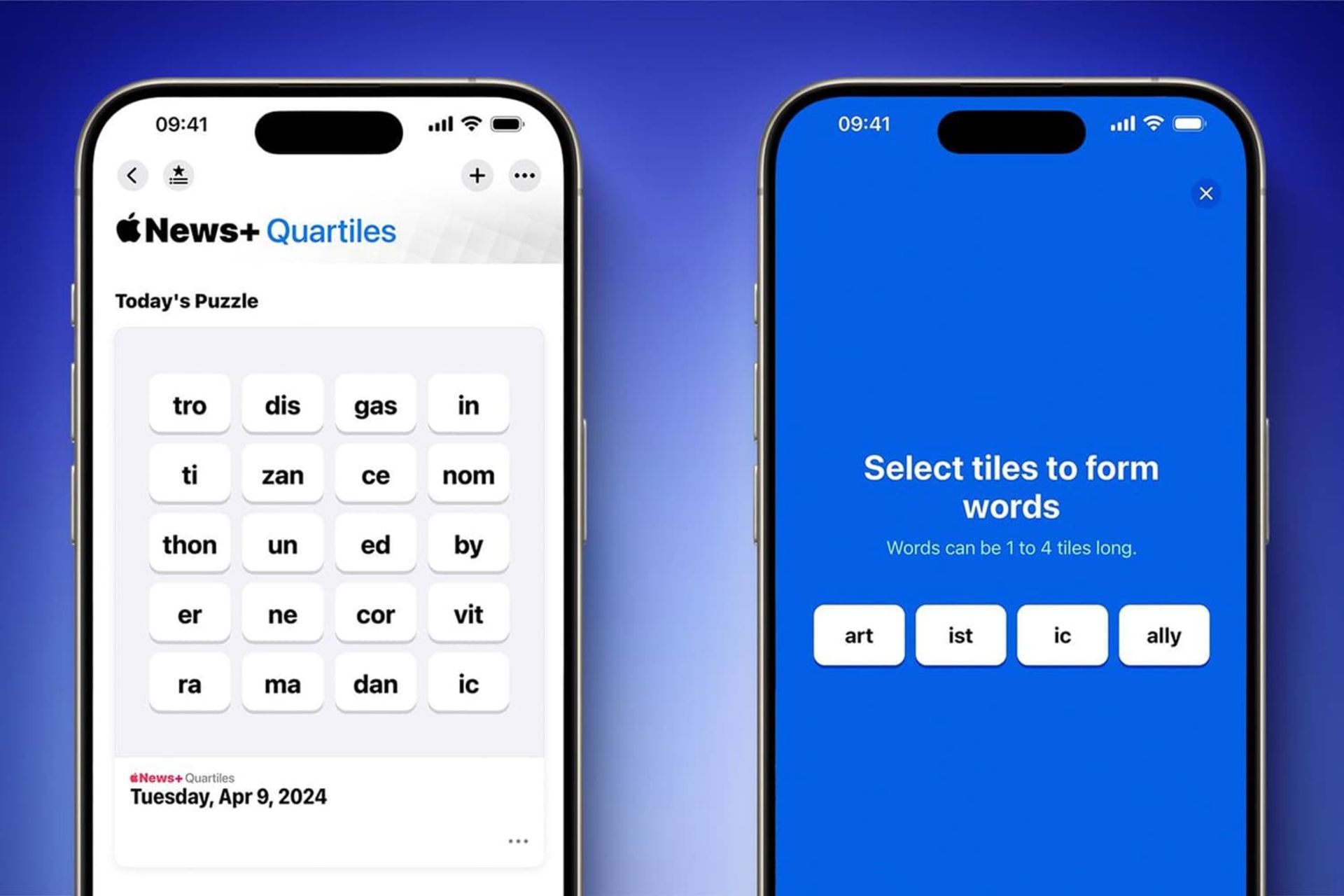 بازی جدید Quartiles در آیفون