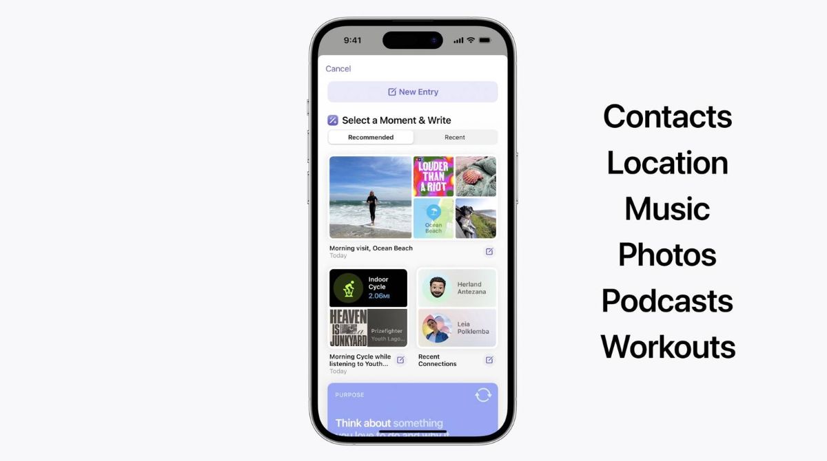 قابلیت‌های اپ journal در ios 17