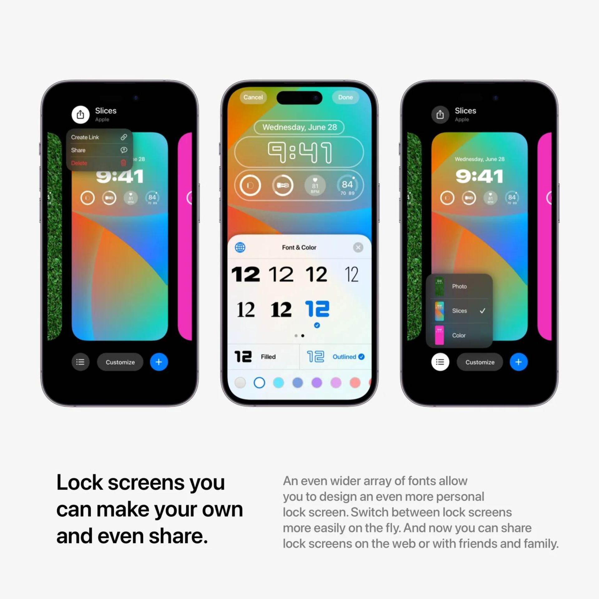 صفحه قفل طرح مفهومی ios 17