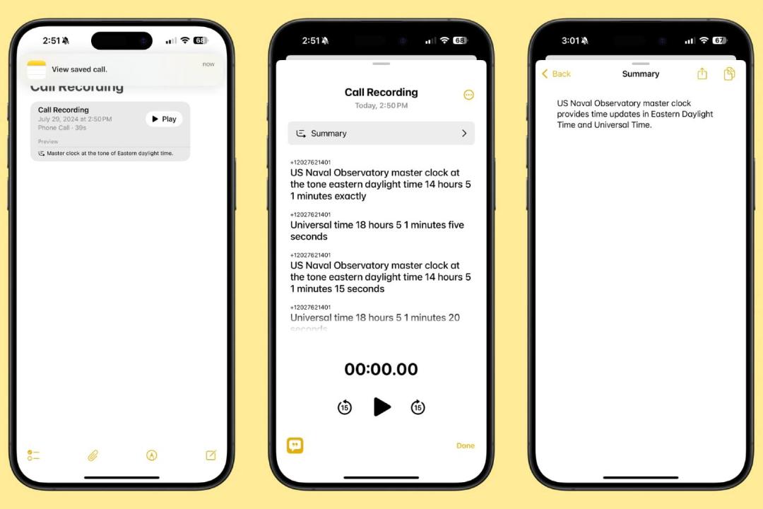 ضبط مکامله ios 18.1