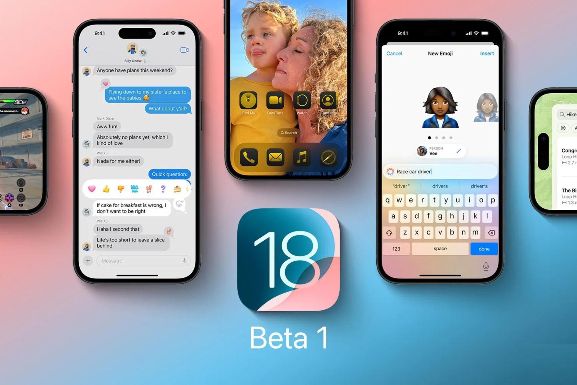 سیستم عامل iOS 18 روی گوشی‌های آيفون