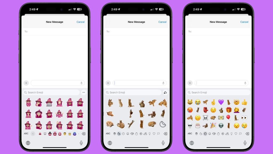 ایموجی ها و مموجی ها در iOS 18 بتا ۳