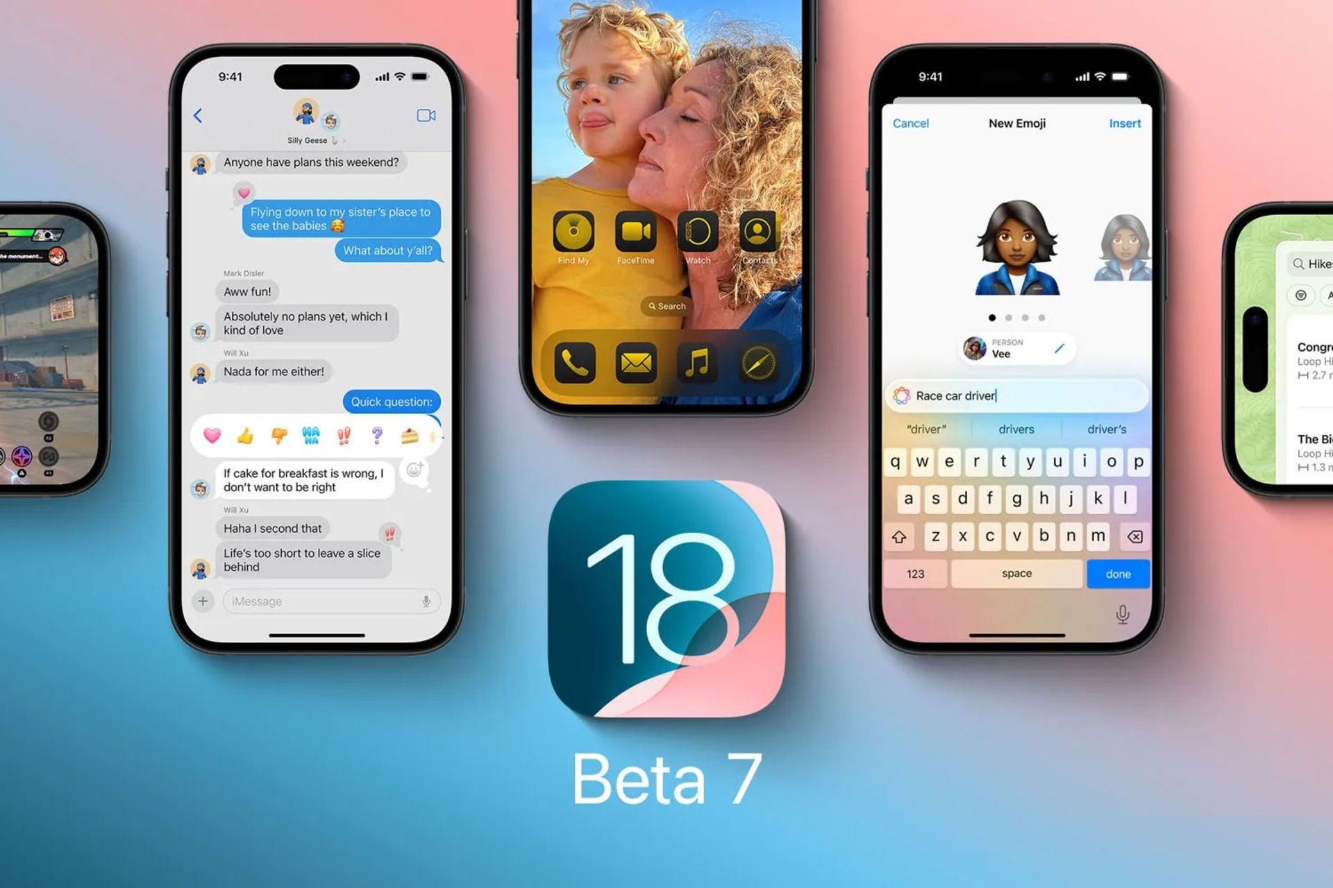 گوشی های آيفون با ios 18 بتا ۷