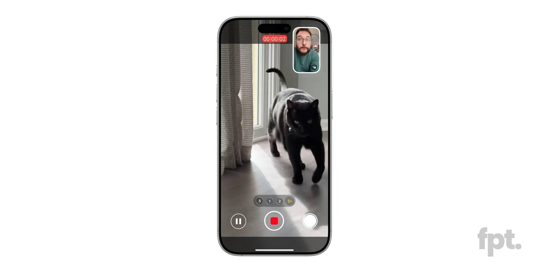 قابلیت ضبط ویدیو با دوربین جلو و پشت به طور همزمان در ios 19